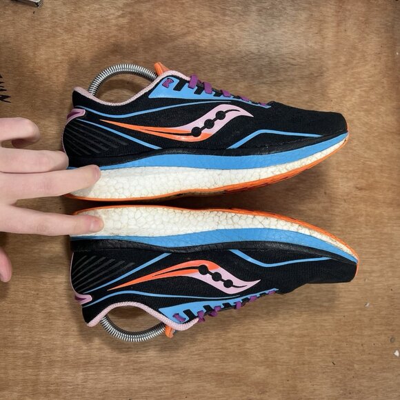 Saucony Endorphin Speed Woman’s Size 9 Shoes Athletic Running Black Sneakers - Picture 6 of 9